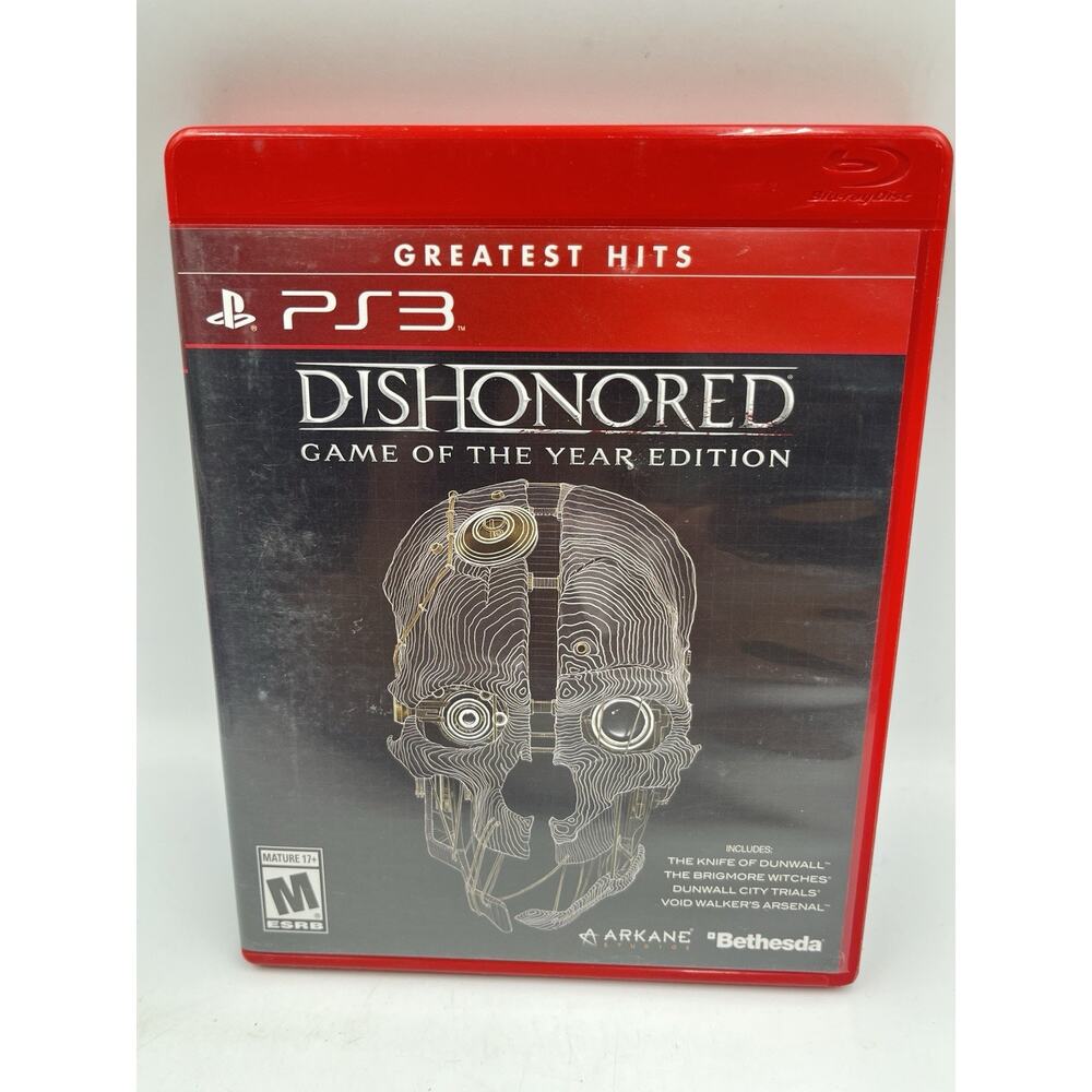 Dishonored Game Of The Year Edition PS3 PlayStation 3 Greatest Hits Complete CIB